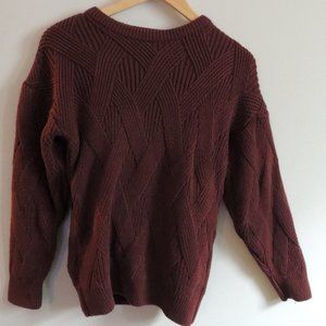 Tweeds cable knit sweater ( unisex)